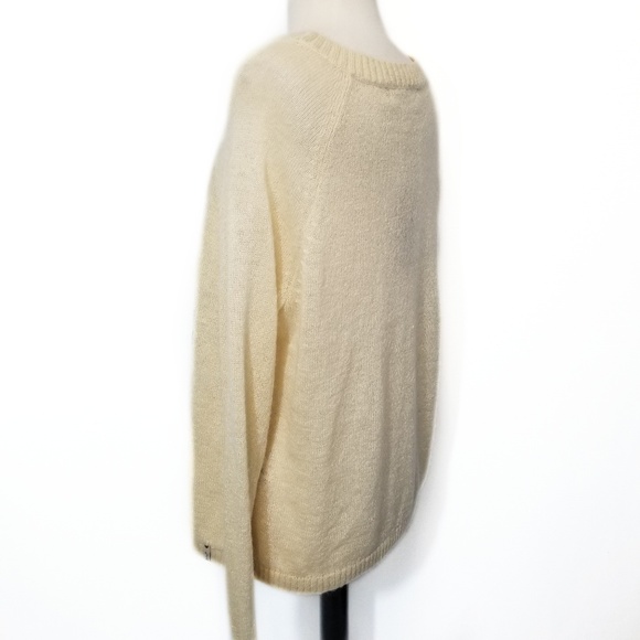 WOOLRICH NWT Womens Cream Crew Neck Sweater Size L - Picture 4 of 8